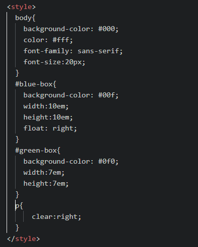 clear-right CSS code