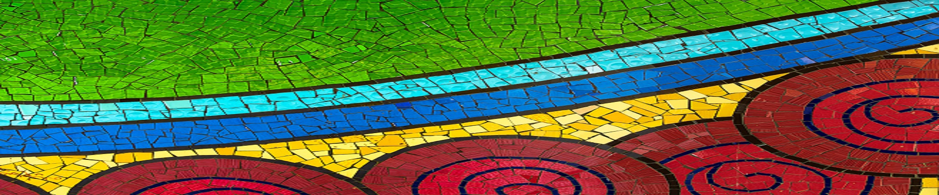 colorful tiled artwork